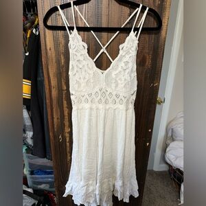 Forever 21 White Lace Top Dress